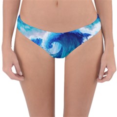 Tsunami Tidal Wave Ocean Waves Sea Nature Water 3 Reversible Hipster Bikini Bottoms by Jancukart