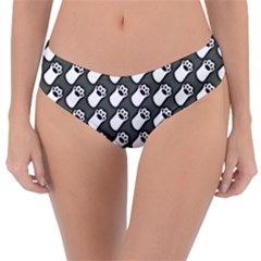 Grey And White Little Paws Reversible Classic Bikini Bottoms by ConteMonfrey