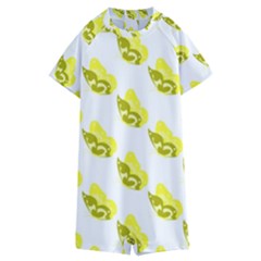 Yellow Butterflies On Their Own Way Kids  Boyleg Half Suit Swimwear by ConteMonfrey