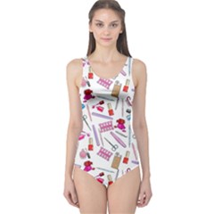 Manicure Nail One Piece Swimsuit by SychEva