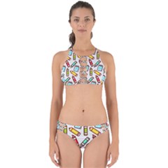 Seamless Pixel Art Pattern Perfectly Cut Out Bikini Set by Amaryn4rt
