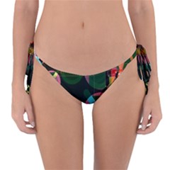 Abstract Color Texture Creative Reversible Bikini Bottoms by Uceng