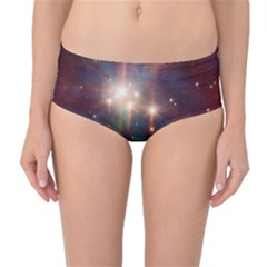 Astrology Astronomical Cluster Galaxy Nebula Mid-waist Bikini Bottoms by Jancukart