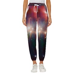 Astrology Astronomical Cluster Galaxy Nebula Women s Cropped Drawstring Pants by Jancukart