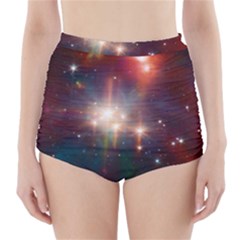 Astrology Astronomical Cluster Galaxy Nebula High-waisted Bikini Bottoms by danenraven