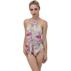 Roses-58 Go With The Flow One Piece Swimsuit by nateshop