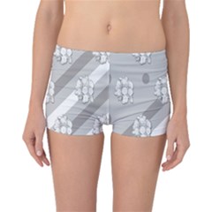 Strip-gray Boyleg Bikini Bottoms by nateshop