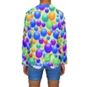 Background Pattern Design Colorful Bubbles Kids  Long Sleeve Swimwear View2