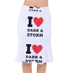 I Love Dark And Storm Short Mermaid Skirt by ilovewhateva
