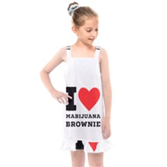 I Love Marijuana Brownie Kids  Overall Dress by ilovewhateva