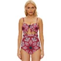 Traditional Cherry blossom  Knot Front One-Piece Swimsuit View1