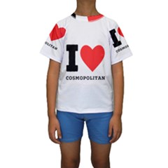 I Love Cosmopolitan  Kids  Short Sleeve Swimwear by ilovewhateva