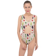Vegetables Center Cut Out Swimsuit by SychEva