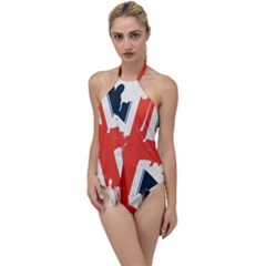 Union Jack England Uk United Kingdom London Go With The Flow One Piece Swimsuit