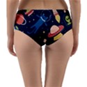 Seamless-pattern-with-funny-aliens-cat-galaxy Reversible Mid-Waist Bikini Bottoms View4