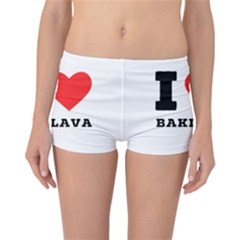 I Love Baklava Reversible Boyleg Bikini Bottoms by ilovewhateva