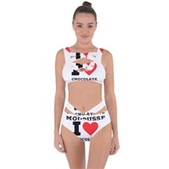 I Love Chocolate Mousse Bandaged Up Bikini Set  by ilovewhateva