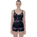 Embroidery-trend-floral-pattern-small-branches-herb-rose Tie Front Two Piece Tankini View1