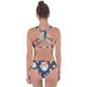 Owl-stars-pattern-background Criss Cross Bikini Set View2