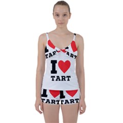 I Love Tart Tie Front Two Piece Tankini by ilovewhateva
