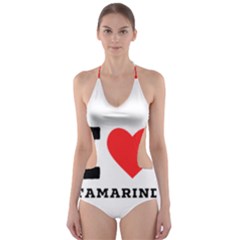 I Love Tamarind Cut-out One Piece Swimsuit by ilovewhateva