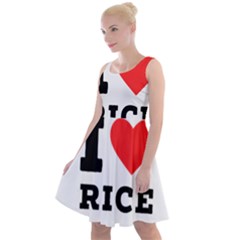 I Love Rice Knee Length Skater Dress by ilovewhateva