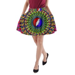 Grateful Dead A-line Pocket Skirt by Mog4mog4