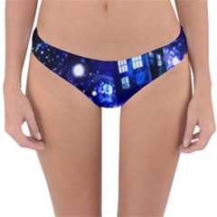 Tardis Background Space Reversible Hipster Bikini Bottoms by Mog4mog4