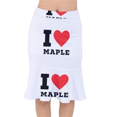 I Love Maple Short Mermaid Skirt by ilovewhateva