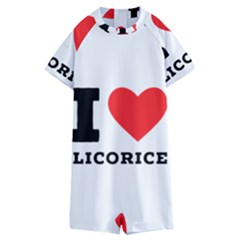 I Love Licorice Kids  Boyleg Half Suit Swimwear by ilovewhateva
