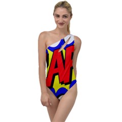 Zap Comic Book Fight To One Side Swimsuit by 99art