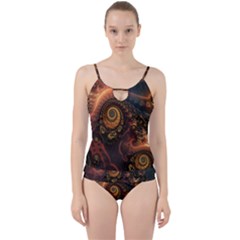 Paisley Abstract Fabric Pattern Floral Art Design Flower Cut Out Top Tankini Set by danenraven