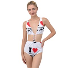 I Love Pineapple Juice Tied Up Two Piece Swimsuit by ilovewhateva