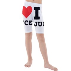 I Love Juice Kids  Mid Length Swim Shorts by ilovewhateva