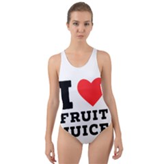 I Love Fruit Juice Cut-out Back One Piece Swimsuit by ilovewhateva