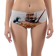 Noodles Pirate Chinese Food Food Reversible Mid-waist Bikini Bottoms by Ndabl3x