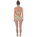 Honey Bee Bees Pattern Tie Back One Piece Swimsuit View2