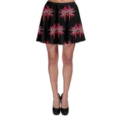 Chic Dreams Botanical Motif Pattern Design Skater Skirt by dflcprintsclothing
