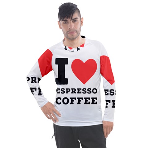 I Love Espresso Coffee Men s Pique Long Sleeve Tee by ilovewhateva