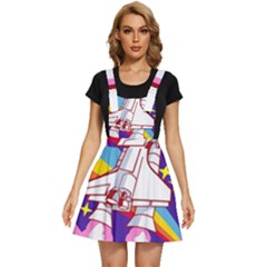 Badge-patch-pink-rainbow-rocket Apron Dress by Wav3s