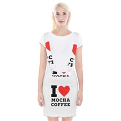 I Love Mocha Coffee Braces Suspender Skirt by ilovewhateva
