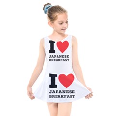 I Love Japanese Breakfast  Kids  Skater Dress Swimsuit by ilovewhateva