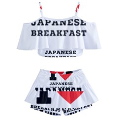 I Love Japanese Breakfast  Kids  Off Shoulder Skirt Bikini by ilovewhateva