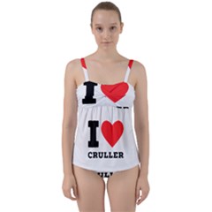 I Love Cruller Twist Front Tankini Set by ilovewhateva