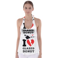 I Love Glazed Donut Babydoll Tankini Top by ilovewhateva