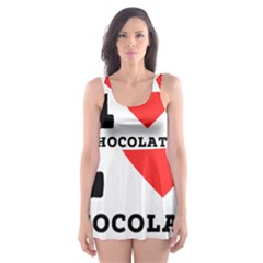 I Love Chocolate Donut Skater Dress Swimsuit by ilovewhateva