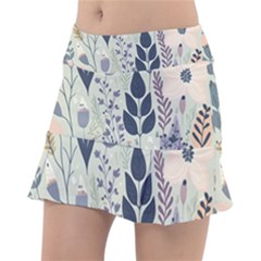Flower Floral Pastel Classic Tennis Skirt by Vaneshop