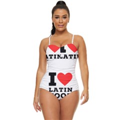 I Love Latin Food Retro Full Coverage Swimsuit by ilovewhateva