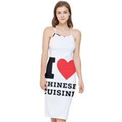 I Love Chinese Cuisine Bodycon Cross Back Summer Dress by ilovewhateva