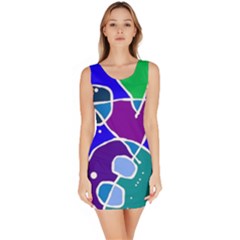 Mazipoodles In The Frame - Balanced Meal 2 Bodycon Dress by Mazipoodles